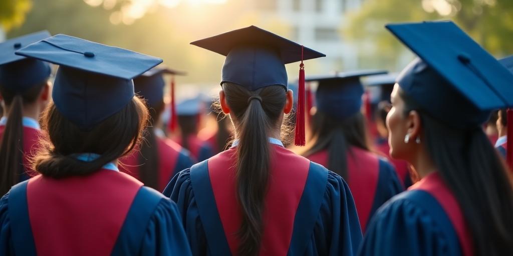 Indian students graduation ceremony